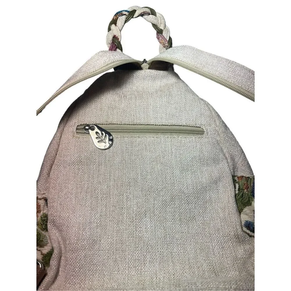 Backpack Artisan Charm Double Shoulder Straps Multi Compartments Lightweight Can - Picture 9 of 9